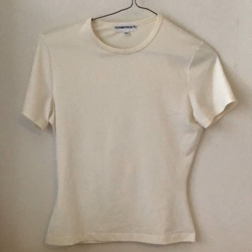 Rampage Creamy White Short Sleeve T-Shirt